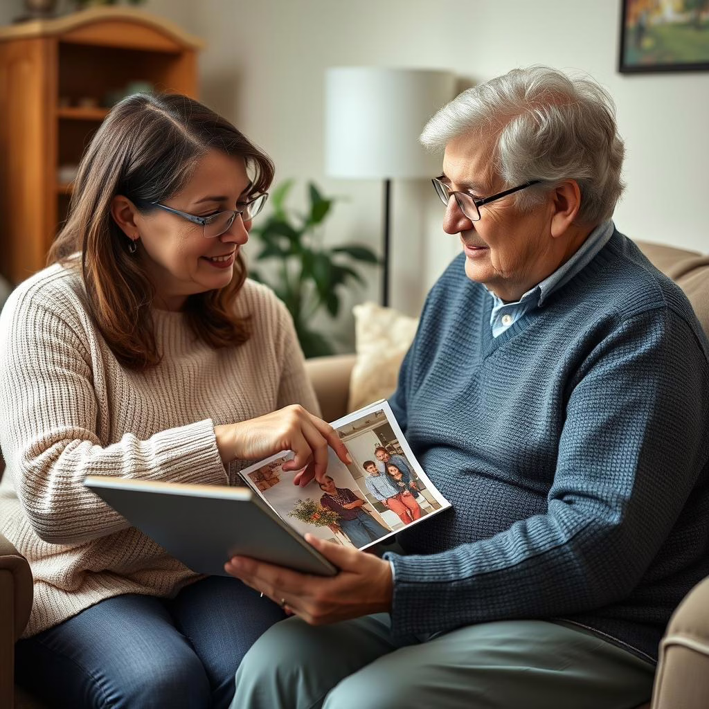 Caregiver providing specialized memory care in Denton