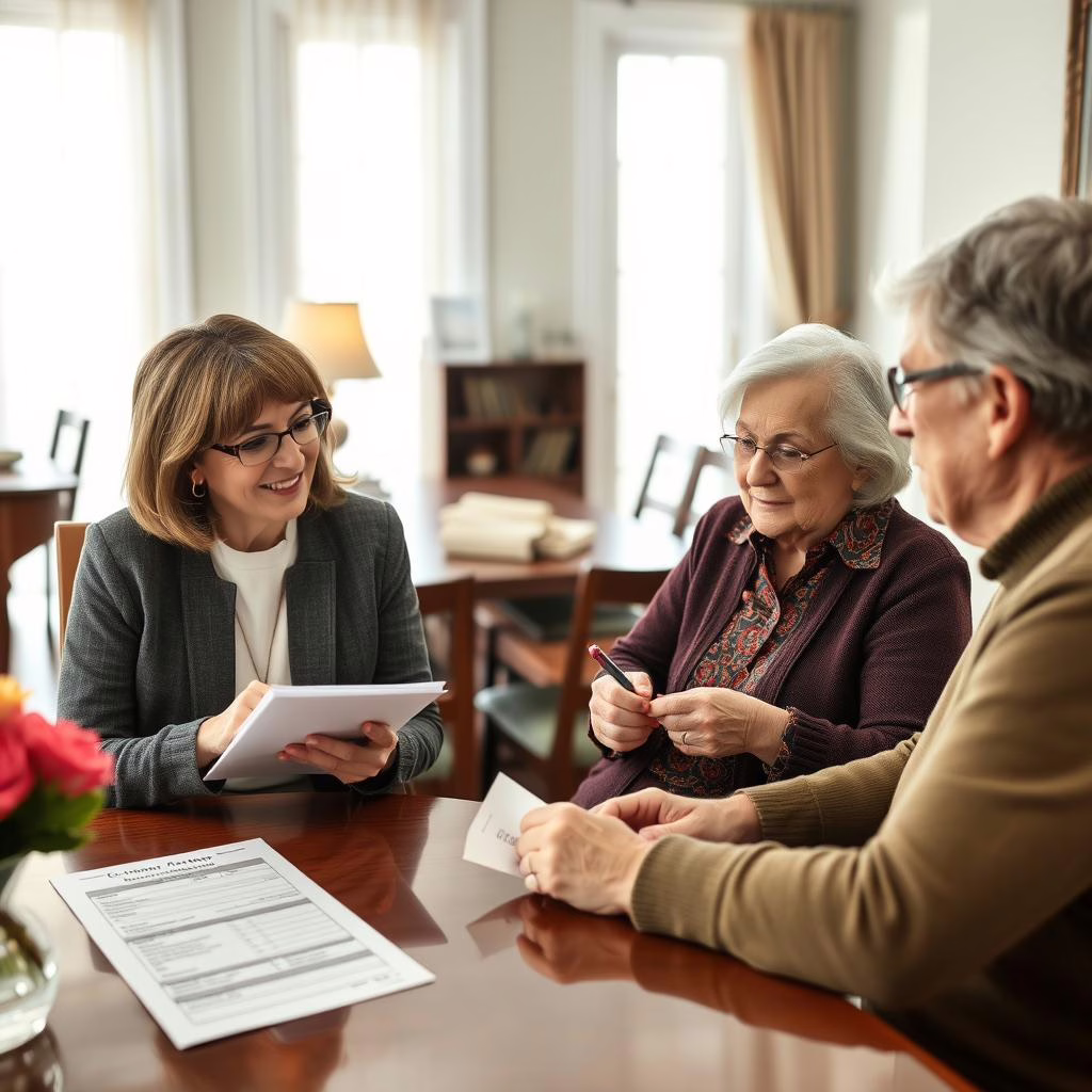 Initial consultation for Elder Home Care Prosper TX services with Hudson Senior Healthcare Initial consultation for Elder Home Care Prosper TX services with Hudson Senior Healthcare